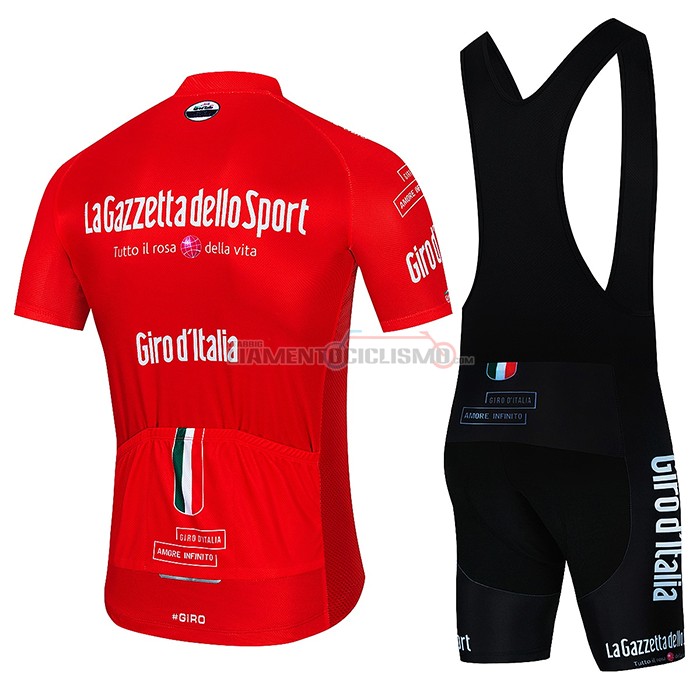 Abbigliamento Ciclismo Giro d'Italia Manica Corta 2022 Rosso